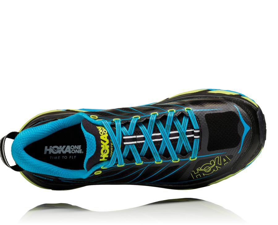 Chaussure Trail Hoka One One Mafate Speed 2 Homme - Noir/Bleu - ZLP-327189